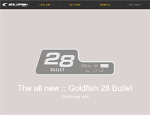 Tablet Screenshot of goldfishboat.com